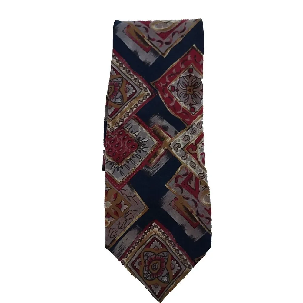 Vintage Christian Dior Monsieur Tie Made in USA Italian Silk Mens Neck Tie
